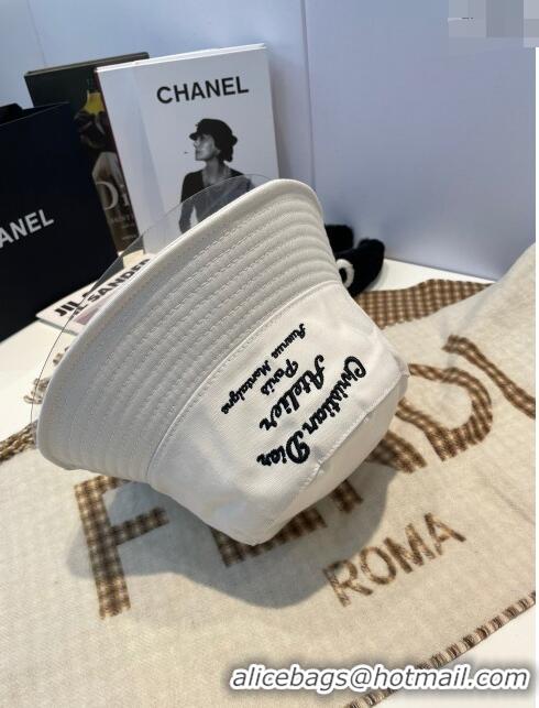 Buy Fashionable Dior Canvas Bucket Hat D0105 White 2023