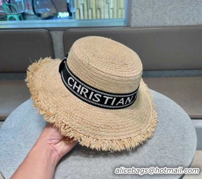 Buy Inexpensive Dior Straw Hat 02161 Black 2023