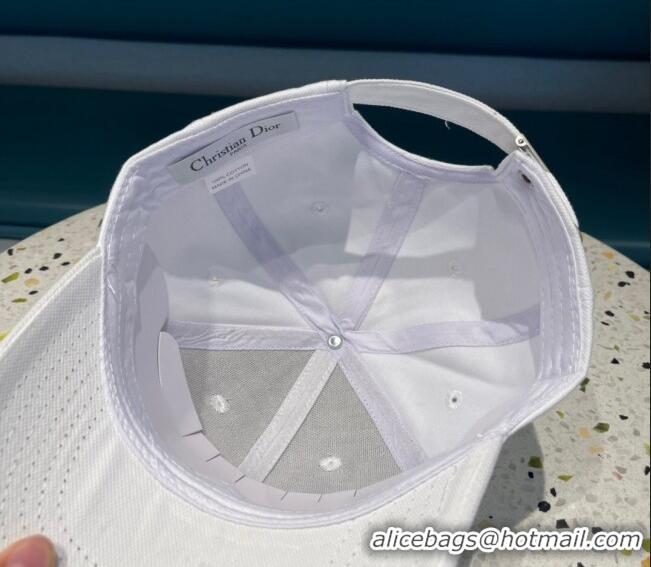 Top Quality Dior Baseball Hat 021602 White 2023