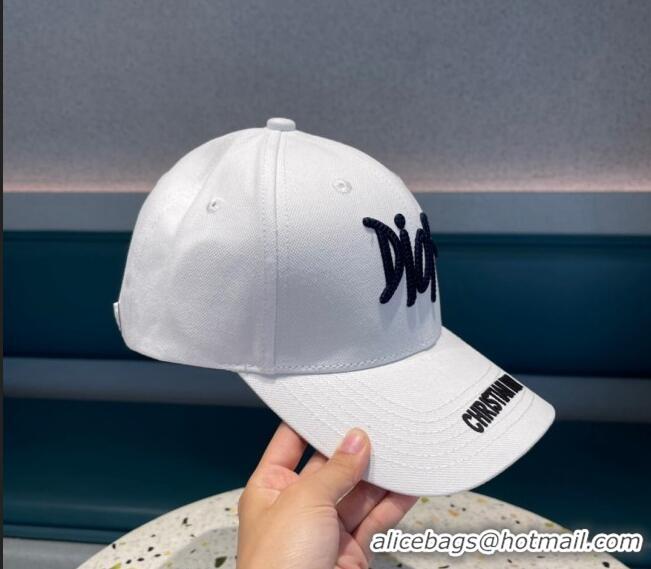 Top Quality Dior Baseball Hat 021602 White 2023