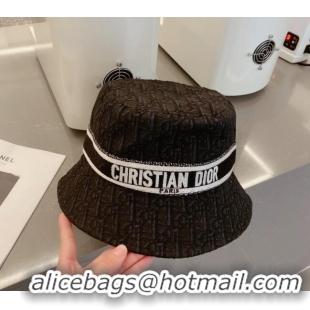 Affordable Price Dior Oblique Bucket Hat CD0126 Black 2023