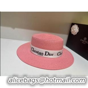 Fashion Discount Dior Straw Hat D22731 Pink 2023