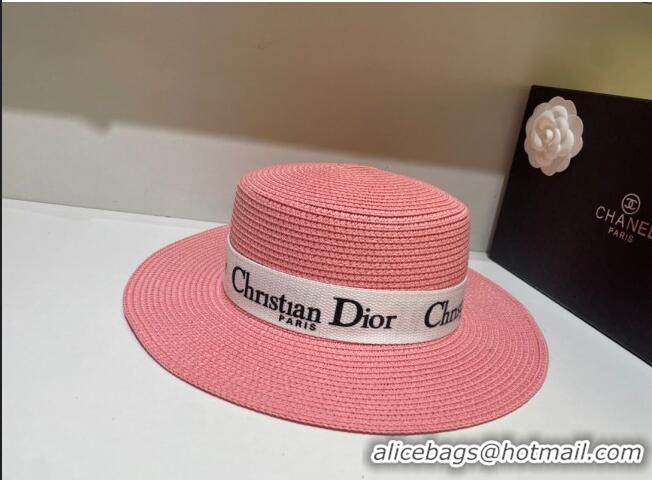 Fashion Discount Dior Straw Hat D22731 Pink 2023