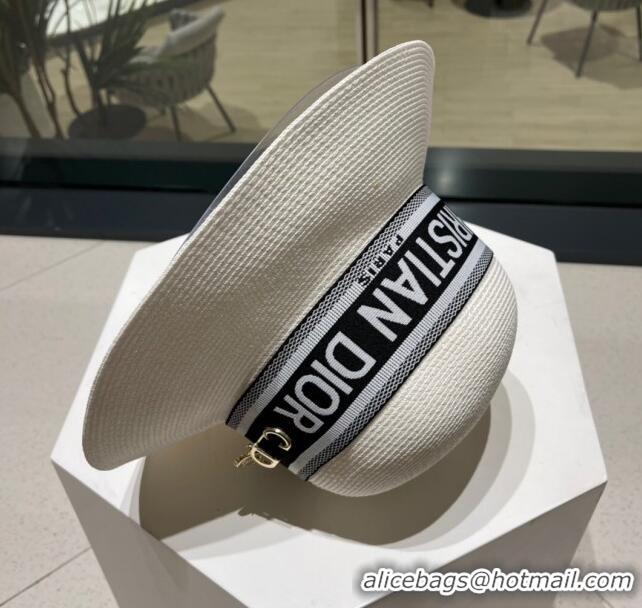 Top Grade Dior Straw Hat D22722 White 2023