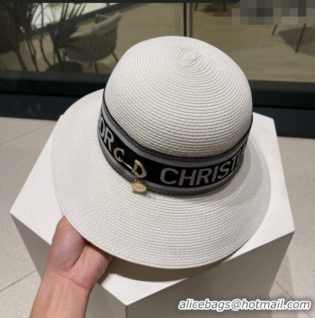 Top Grade Dior Straw Hat D22722 White 2023