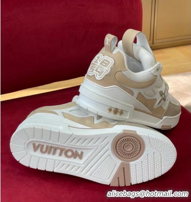 Lowest Price Louis Vuitton LV Skate Sneakers in Monogram Mesh Beige/White 1223111