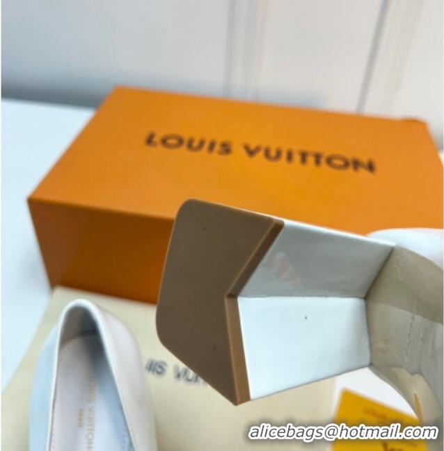 Best Price Louis Vuitton Shake Pumps 8.5cm in Patent Leather with LV Twist White 2261135