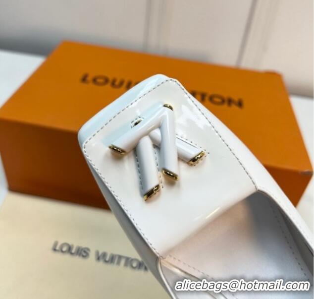 Best Price Louis Vuitton Shake Pumps 8.5cm in Patent Leather with LV Twist White 2261135