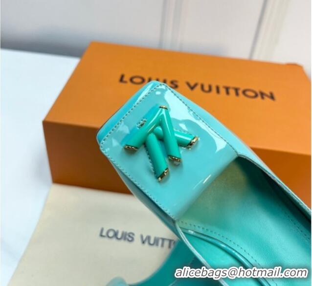 Cheap Price Louis Vuitton Shake Pumps 8.5cm in Patent Leather with LV Twist Green 2261138