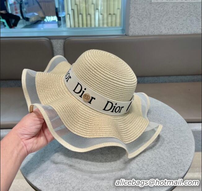 Famous Brand Dior Straw Hat D22714 Beige 2023