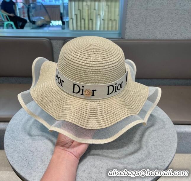 Famous Brand Dior Straw Hat D22714 Beige 2023