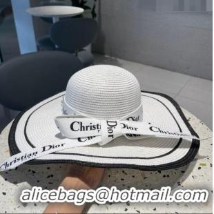 Cheapest Dior Straw Hat D22713 White 2023