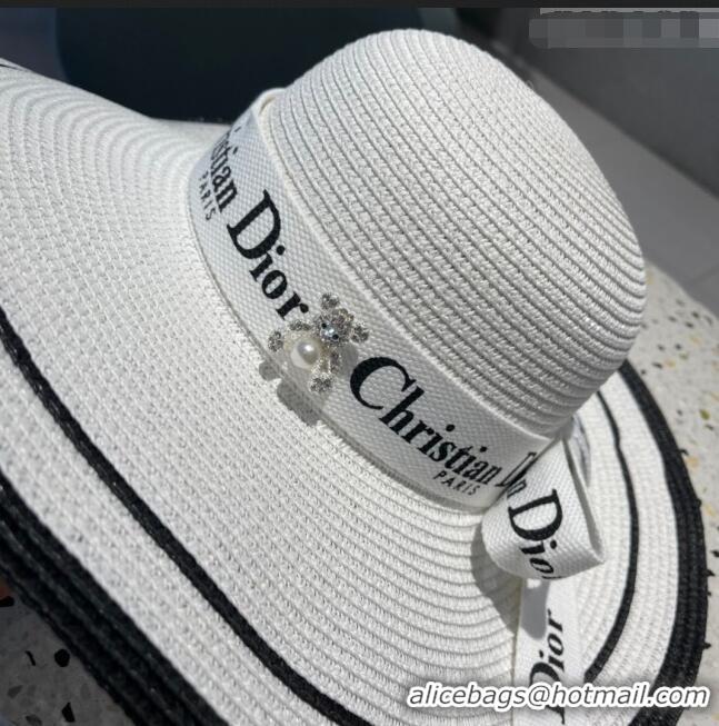 Cheapest Dior Straw Hat D22713 White 2023