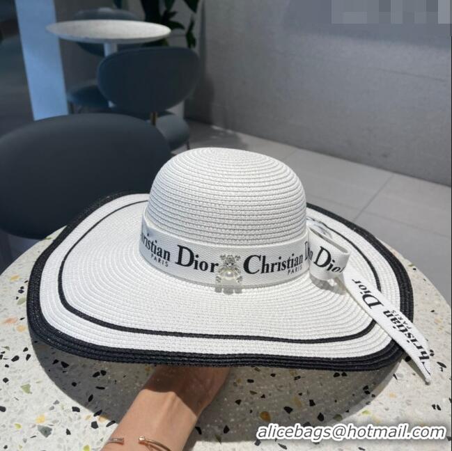 Cheapest Dior Straw Hat D22713 White 2023