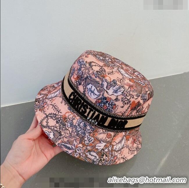 Buy Fashionable Dior Print Bucket Hat 031129 Pink 2023