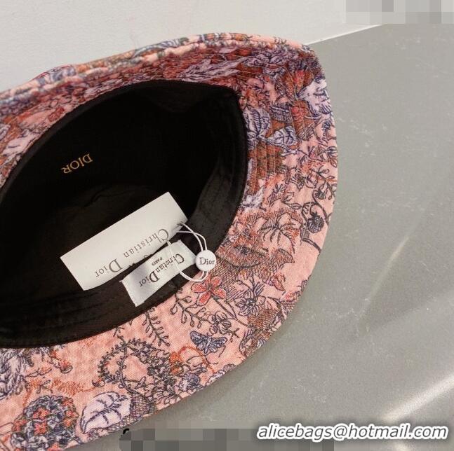 Buy Fashionable Dior Print Bucket Hat 031129 Pink 2023