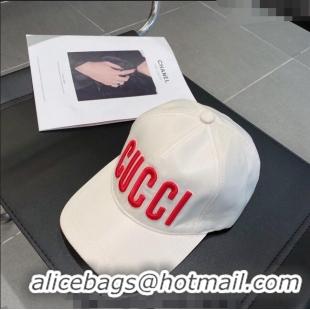 Well Crafted Gucci Baseball Hat G040703 White 2023