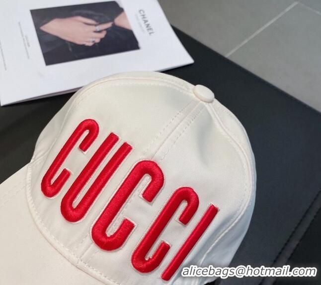 Well Crafted Gucci Baseball Hat G040703 White 2023