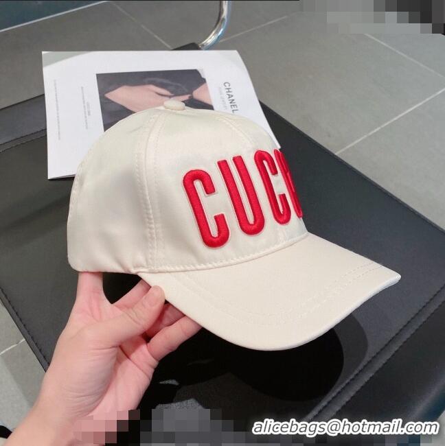 Well Crafted Gucci Baseball Hat G040703 White 2023