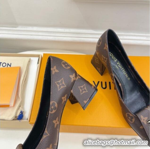 Sophisticated Louis Vuitton Shake Pumps 5.5cm in Monogram Canvas with LV Twist 122724