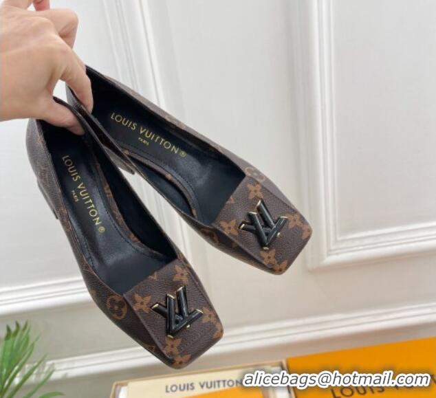 Sophisticated Louis Vuitton Shake Pumps 5.5cm in Monogram Canvas with LV Twist 122724