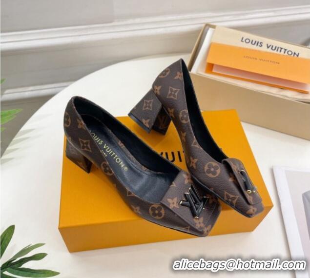 Sophisticated Louis Vuitton Shake Pumps 5.5cm in Monogram Canvas with LV Twist 122724