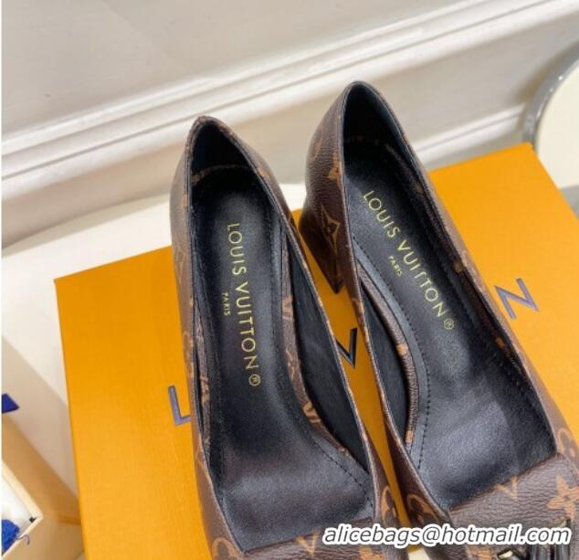 Sophisticated Louis Vuitton Shake Pumps 5.5cm in Monogram Canvas with LV Twist 122724