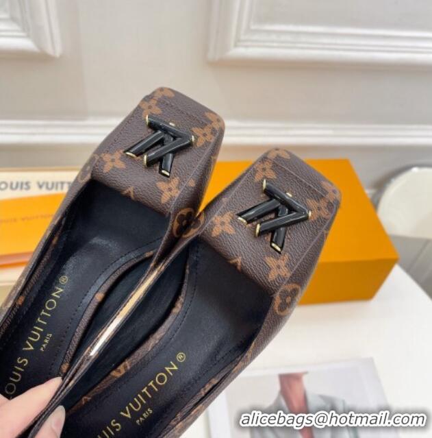 Sophisticated Louis Vuitton Shake Pumps 5.5cm in Monogram Canvas with LV Twist 122724