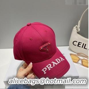 Most Popular Prada Baseball Hat 040702 Red 2023