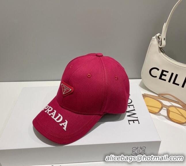 Most Popular Prada Baseball Hat 040702 Red 2023