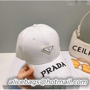 Well Crafted Prada Baseball Hat 040702 White 2023