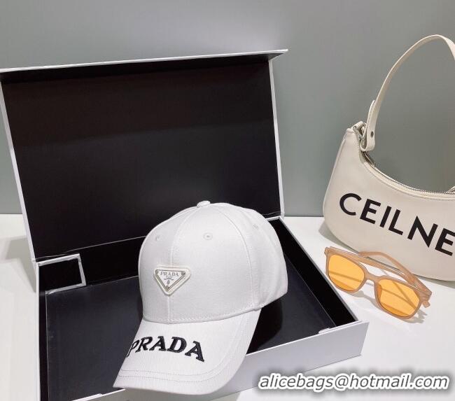 Well Crafted Prada Baseball Hat 040702 White 2023