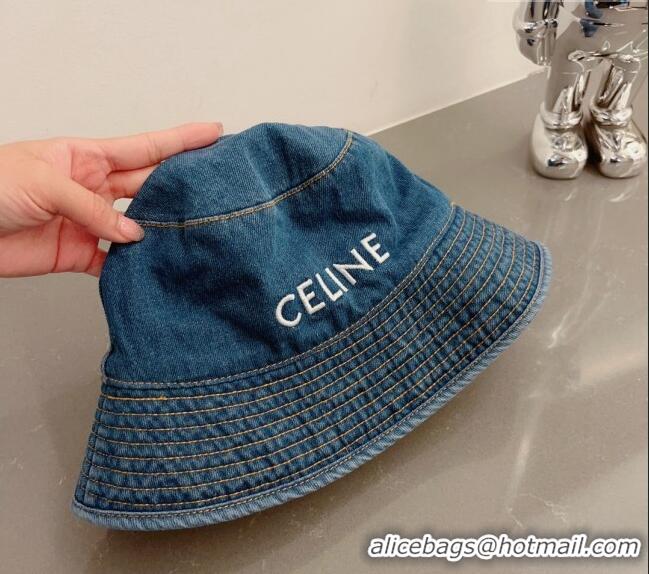 Grade Design Celine Denim Bucket Hat 0407 Dark Blue 2023