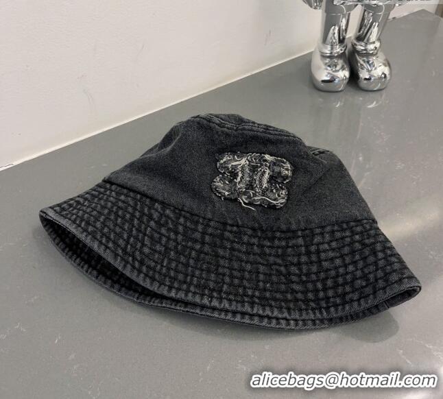 Good Looking Celine Denim Bucket Hat 040702 Black 2023