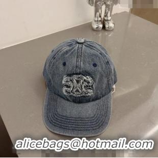 Unique Discount Celine Denim Baseball Hat 0407 Blue 2023