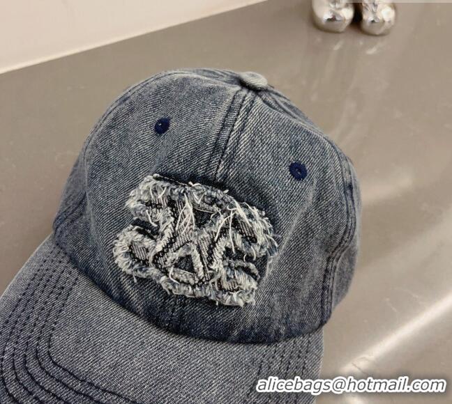 Unique Discount Celine Denim Baseball Hat 0407 Blue 2023