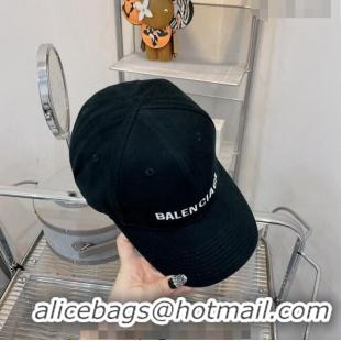 Good Looking Balenciaga Canvas Baseball Hat B1208 Black 2022