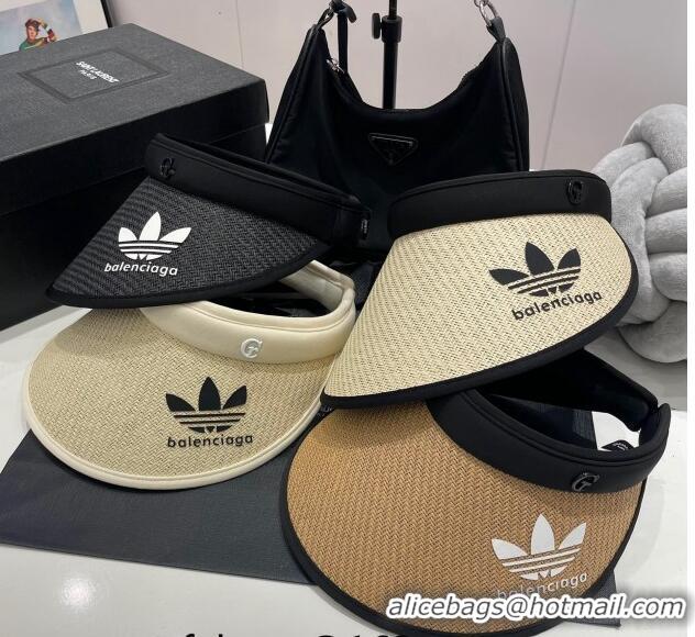 Buy Inexpensive Adidas x Balenciaga Visor Hat 0407 Beige/Black 2023