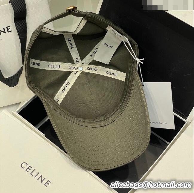 Super Quality Celine Baseball Hat C42007 Grey 2023