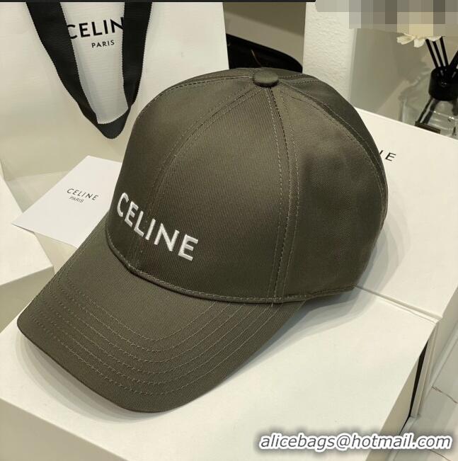 Super Quality Celine Baseball Hat C42007 Grey 2023