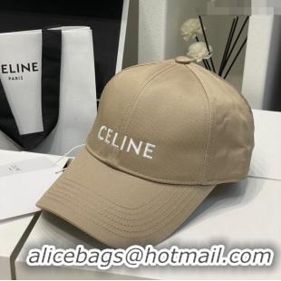 Super Quality Celine Baseball Hat C42006 Khaki 2023