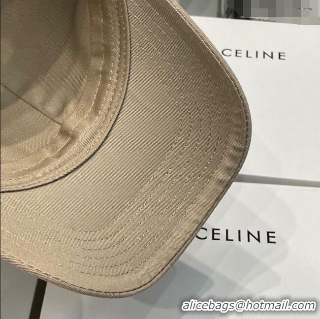 Super Quality Celine Baseball Hat C42006 Khaki 2023