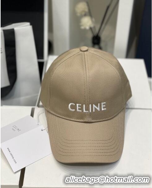 Super Quality Celine Baseball Hat C42006 Khaki 2023