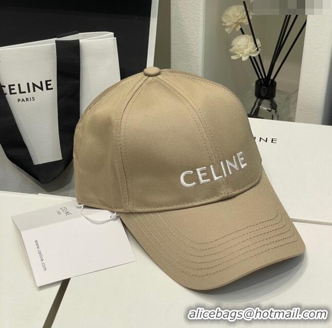 Super Quality Celine Baseball Hat C42006 Khaki 2023