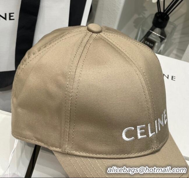 Super Quality Celine Baseball Hat C42006 Khaki 2023