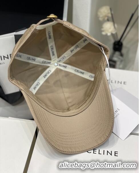 Super Quality Celine Baseball Hat C42006 Khaki 2023