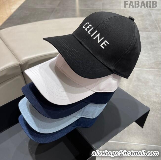 Good Product Celine Baseball Hat C42005 Light Blue 2023