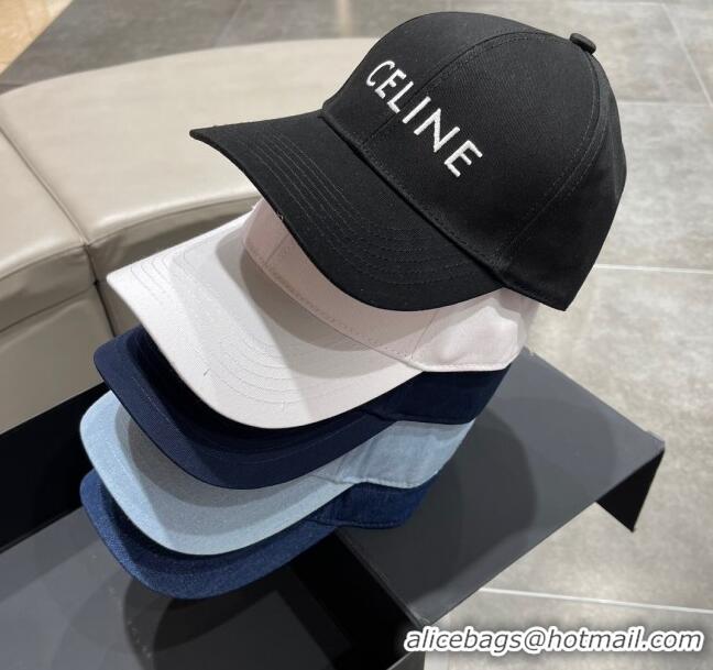 Promotional Celine Baseball Hat C42004 White 2023