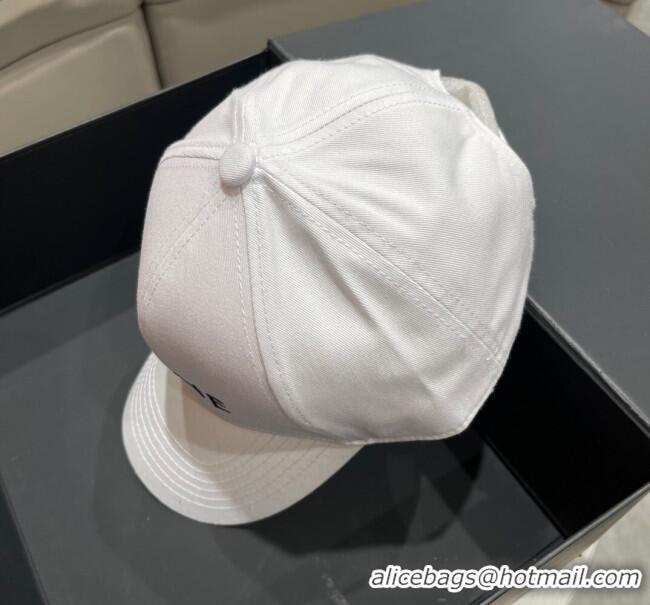 Promotional Celine Baseball Hat C42004 White 2023