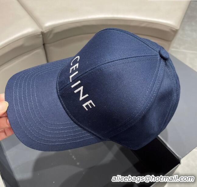 Market Sells Celine Baseball Hat C42003 Deep Blue 2023